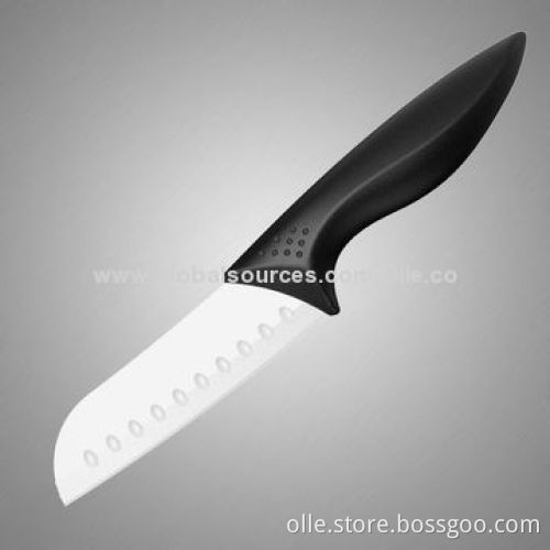 Ceramic Santoku Knife with Hollow Ground Edge